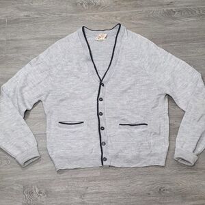 Vintage Tony Day Cardigan Mens Sz Small Kirk Cobain Style D'ORLAMB YARN Pockets